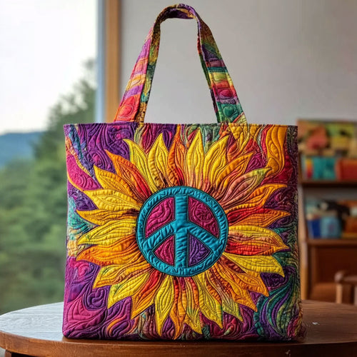 Free Spirit Sunflower Quilted Tote Bag