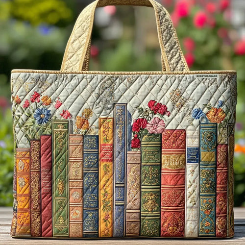 Enchanted Library Quilted Artisan Tote