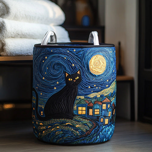 Star Paws Quilted Laundry Basket