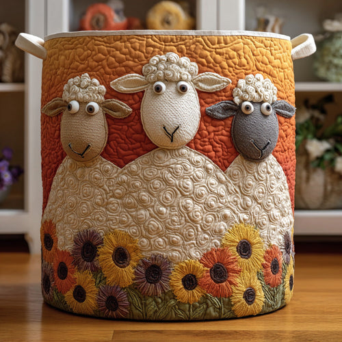 Woolen Fantasy Quilted Laundry Basket
