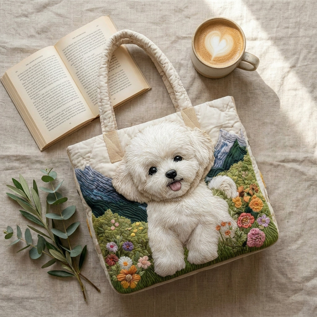 Enchanted Dog Quilted Artisan Tote