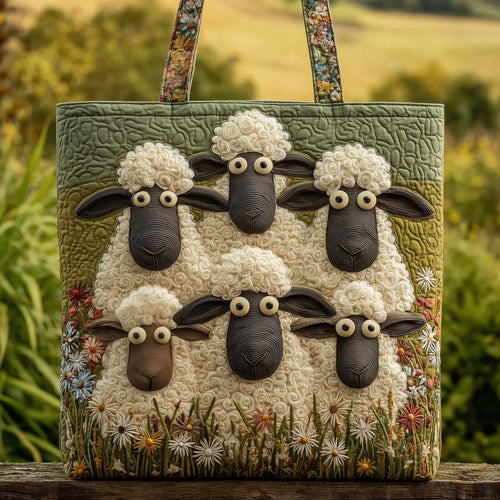 Five Sheep Quilted Artisan Tote