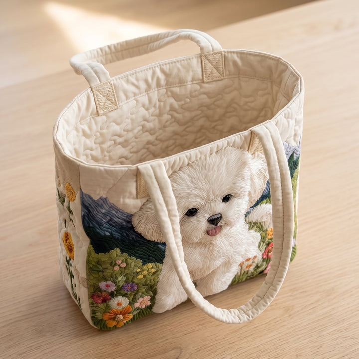 Enchanted Dog Quilted Artisan Tote