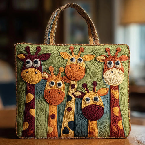 Giraffe Quilted Artisan Tote