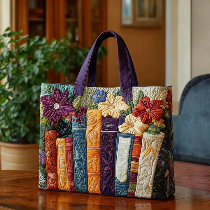 Book Lovers Classic Quilted Artisan Tote