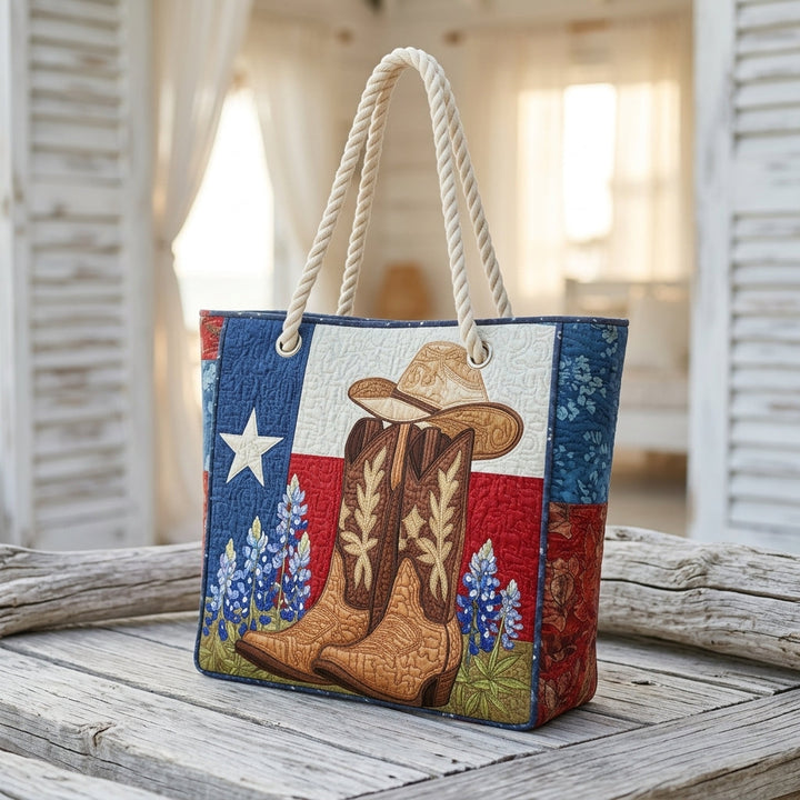 Texas Pride Quilted Beach Bag
