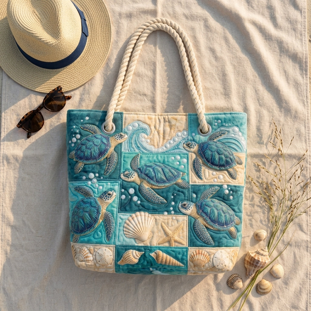 Turtle Bay Quilted Beach Bag