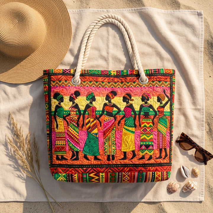 Queens of Melanin Quilted Beach Bag