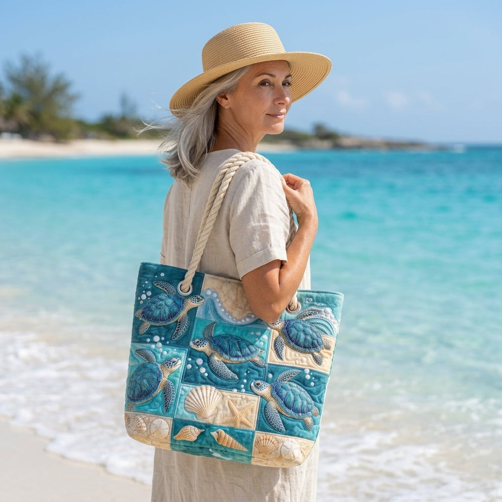 Turtle Bay Quilted Beach Bag