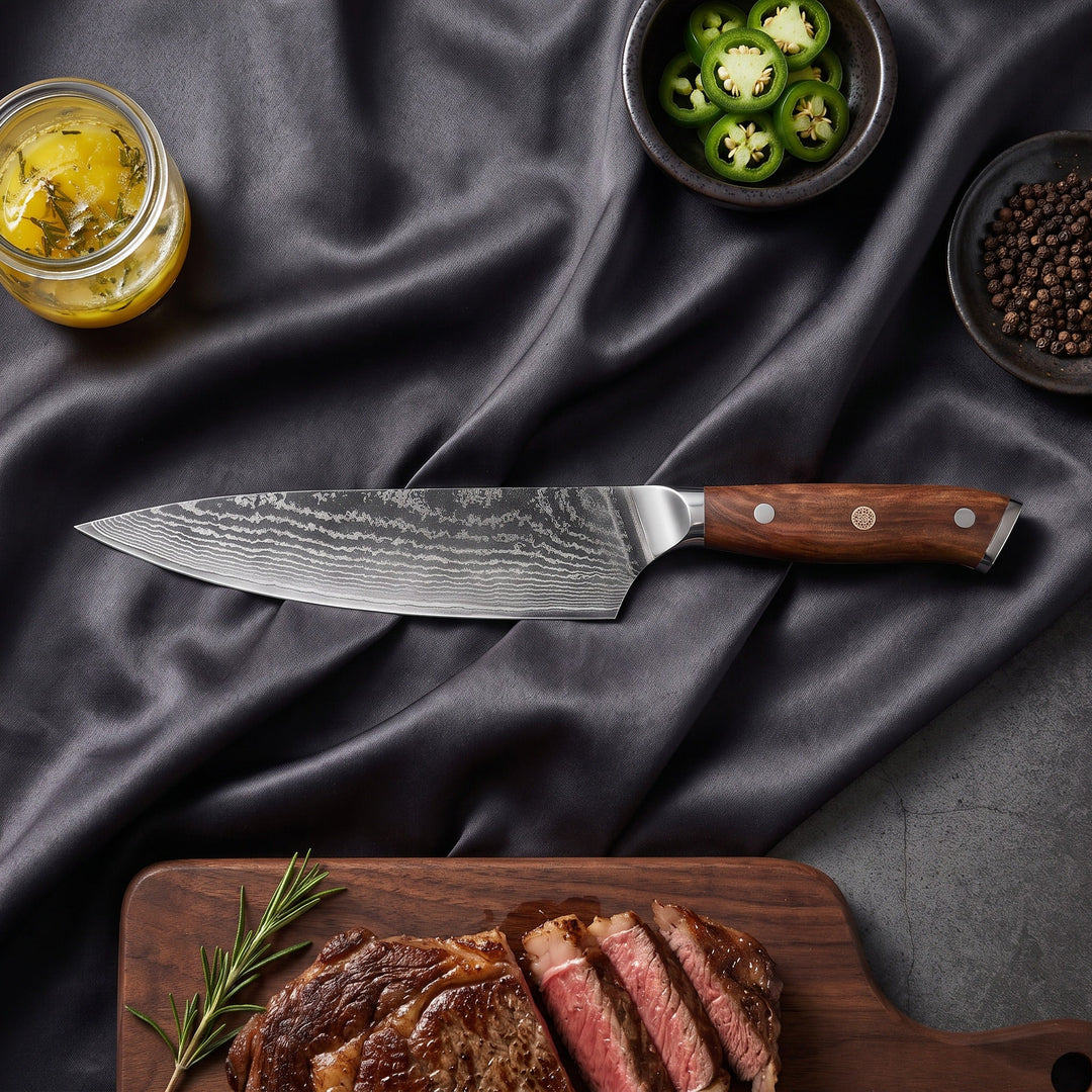 Okami Damascus Knife Set